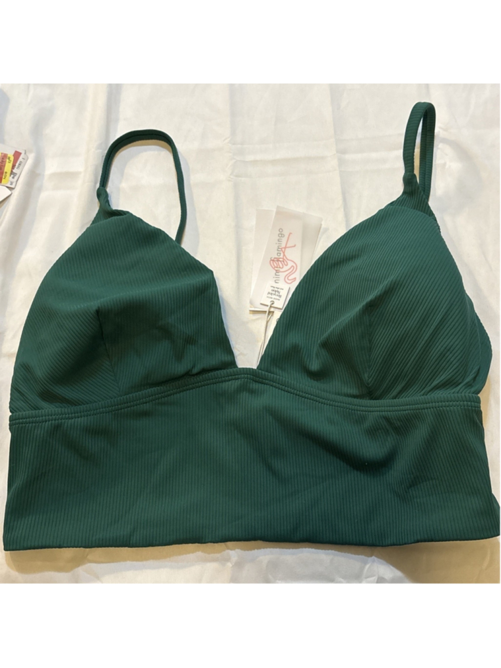 Mimi Flamingo Women's Swimwear Tankini Top Separate Emerald 14